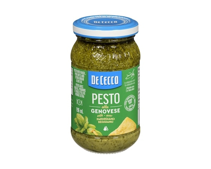 De Cecco Pesto with Basil, Pine Nuts and Extra Virgin Olive Oil Pasta Sauce - 190.0 G