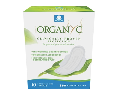 Organyc Serviettes Hygiéniques Féminines, Flux Normal - 1.0 EA