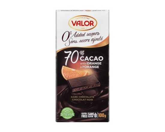 70 % Cacao À L'Orange Chocolat Noir - 100.0 G