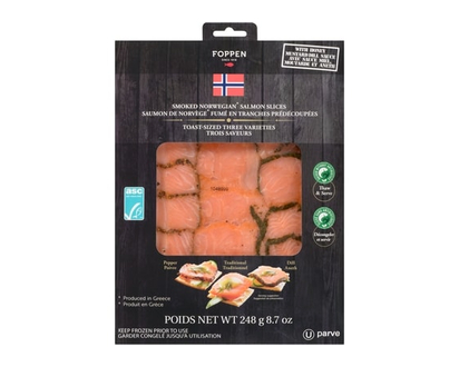 Foppen Smoked Salmon Toast Trio - 248.0 G