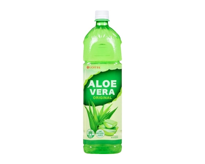 Lotte Pasteurized Aloe Vera Drink Original - 1.5 L