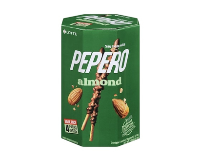 Lotte Pepero - Cookie Sticks Family Pack - Almond - 128.0 G