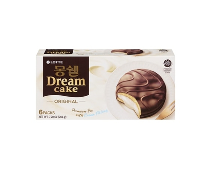 Lotte Dream Cake 6Pk - Cream - 204.0 G