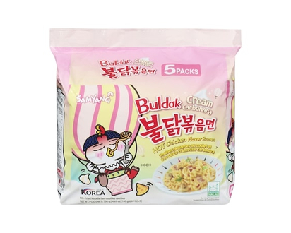 Samyang Buldak Stir-Fried Noodle Cream Carbonara Hot Chicken Flavor Ramen - 650.0 G