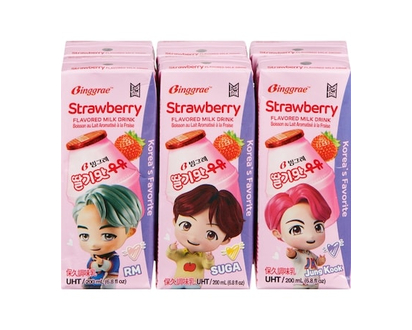 Binggrae Tinytan Strawberry Flavoured Milk Drink 2.2% M.F. - 200.0 ML