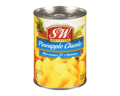 S&W Pineapple Chunks In Extra Light Syrup - 540.0 ML