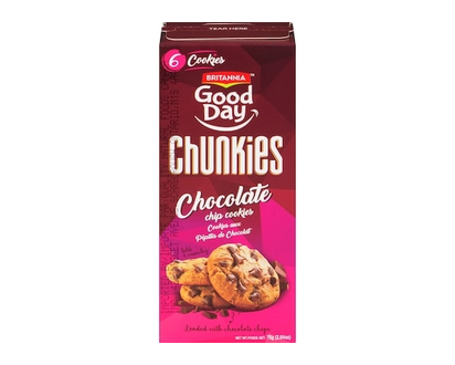Britannia Chunkies Chocolate Chip Cookies - 75.0 G