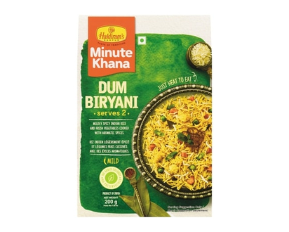Haldiram Minute Khana Dum Biryani Mild - 200.0 G