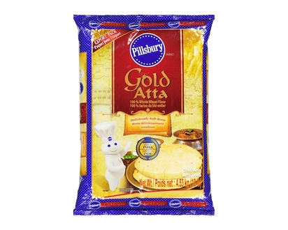 Pillsbury Whole Wheat Flour, Gold Atta - 4.53 KG