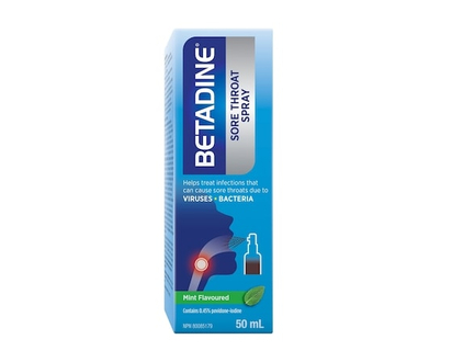 Betadine Sore Throat Spray Mint Flavoured - 50.0 ML
