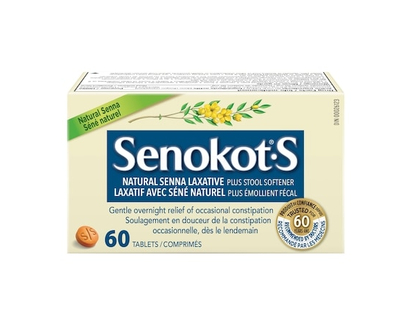 Senokot Natural Senna Laxative Plus Stool Softener - 60.0 EA