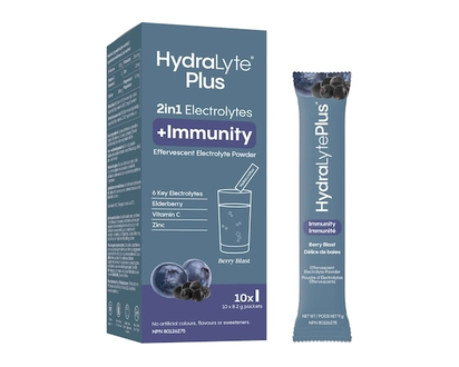 Hydralyte 2 in 1 Electrolytes Plus Immunity - 10 PK