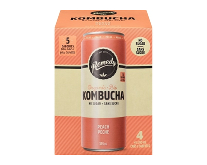 Remedy Kombucha Organic Peach - 355.0 ML