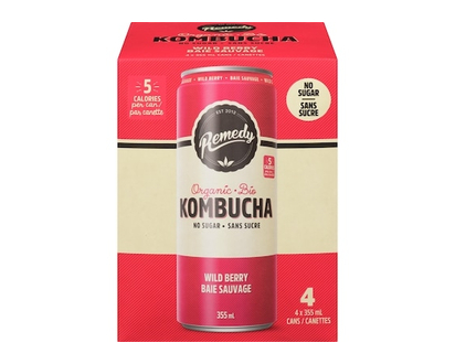 Remedy Kombucha Organic Wild Berry - 355.0 ML