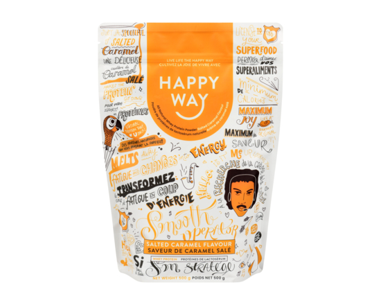 All Natural Whey Protein Powder Salted Caramel Flavour - 500.0 G