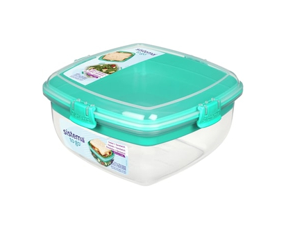 Sistema To Go Salad + Sandwich Lunch Box, Colour May Vary, 1 Pack - 1.0 EA