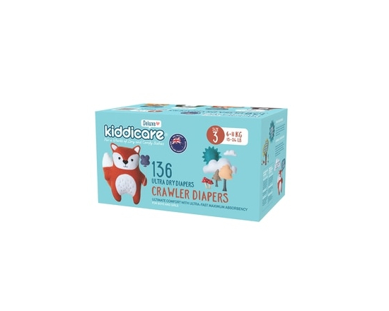 Diaper Size 3 136s - 136.0 EA