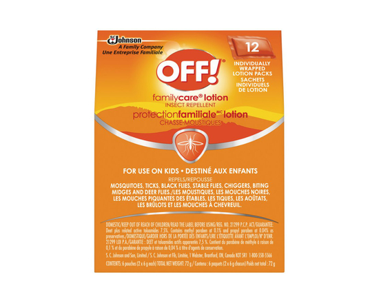 Off Familycare Lotion Pouch - 12s