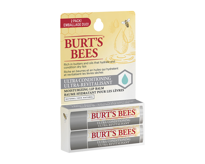 Burt's Bees Moisturizing Lip Balm - Ultra Conditioning - 2 x 4.25g