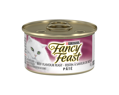 Fancy Feast Wet Cat Food - Pate Beef Flavour Feast - 85g