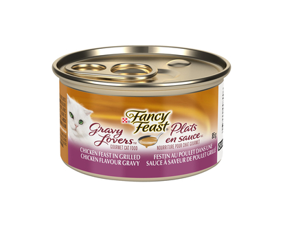 Fancy Feast Wet Cat Food - Gravy Lovers Chicken Feast in Grilled - 85g
