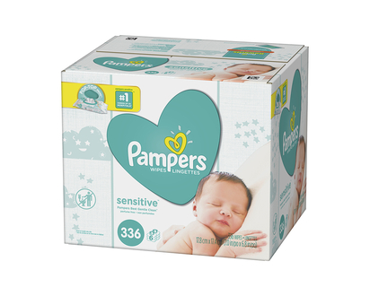 Pampers Wipes Sensitive - Unscented - 336's