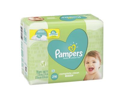 Pampers Wipes Complete Clean - Unscented - 216's