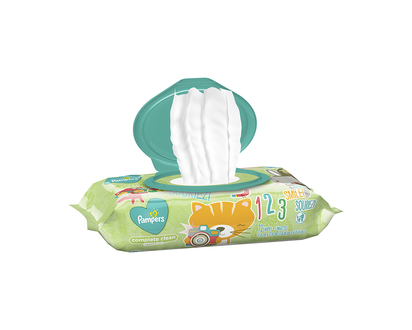 Pampers Wipes Complete Clean - Unscented - Soft Pack 72's