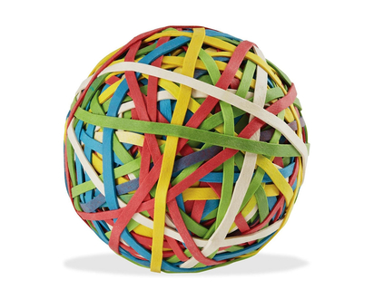 ACCO Jumbo Rubber Band Ball - Assorted - 275s