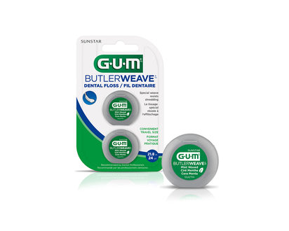 G.U.M ButlerWeave Floss - Mint Waxed - 2x10.9m