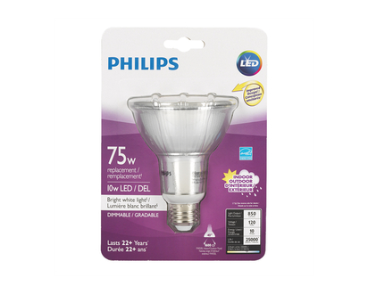 Philips LED Par30L Light Bulb - Bright White - 10w