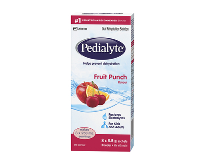 Pedialyte Powder - Fruit Punch - 8 x 8.5g