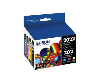 Epson 202XL/202 Claria Ink - CMYK - 4 Pack - T202XL-BCS