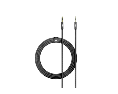 Logiix Piston Connect Braided Auxiliary Cable - Black - LGX12709