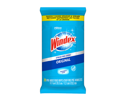 Windex Original Glass Wipes - 28s