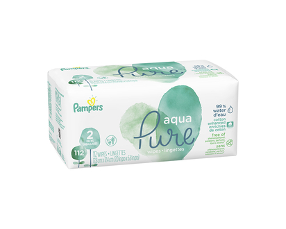 Pampers Aqua Pure Wipes - 112's