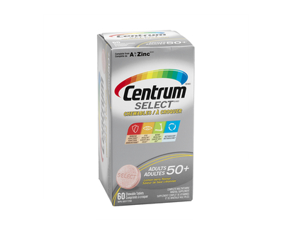 Centrum Select Adults 50+ Chewable Multivitamin/Mineral Supplement - 60's
