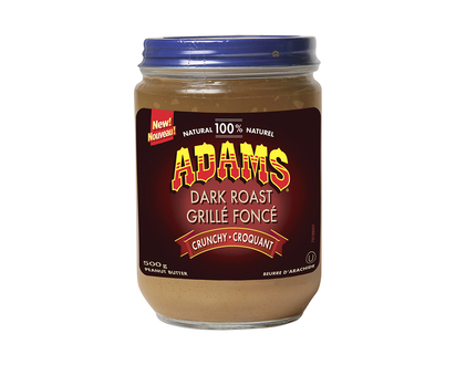 Adams Dark Roast Peanut Butter - Crunchy - 500g
