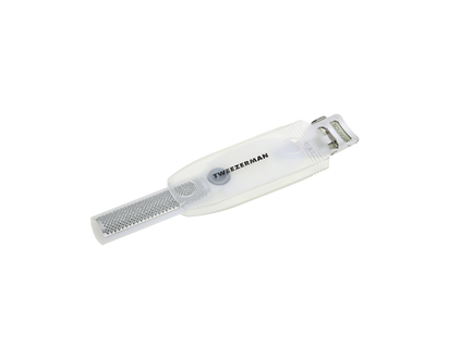 Tweezerman Safety Slide Callus Shaver and Rasp - White/Silver