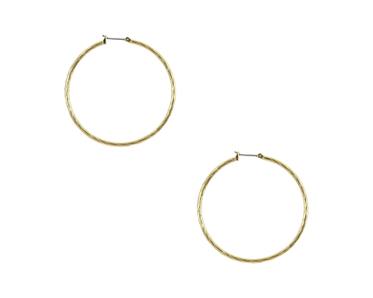 Anne Klein Hoop Earrings - Gold Tone