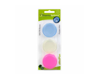 PharmaSystems MedPlan Pill Box - 3 boxes - PS033