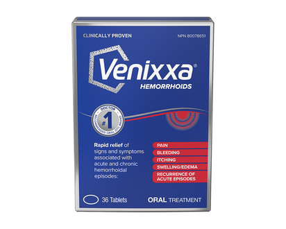 Venixxa for Hemorrhoids - 500mg - 36s