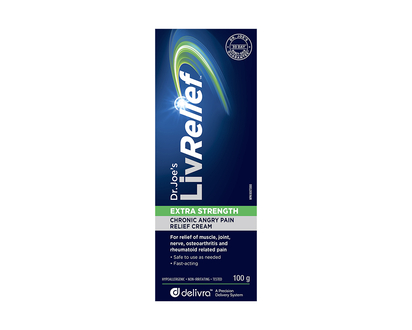 Dr. Joe's LivRelief Chronic Angry Pain Relief Cream - Extra Strength - 100g