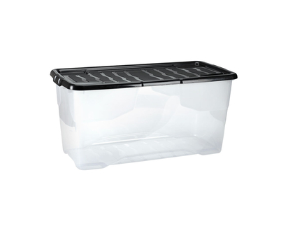 Strata Curve Box with Black Lid - 80L