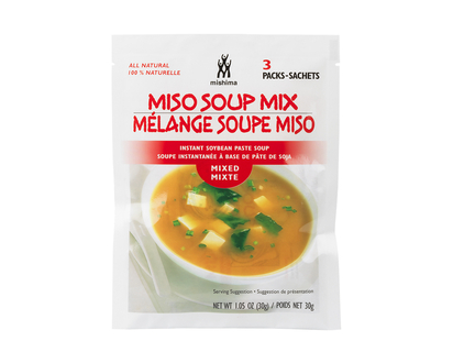 Mishima Instant Miso Soup - Mixed - 3 Pack