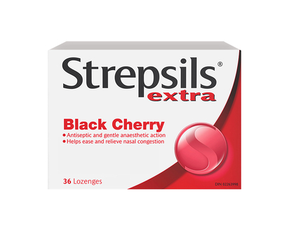 Strepsils Extra Lozenges - Black Cherry - 36s