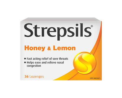 Strepsils Lozenges - Honey & Lemon - 36s