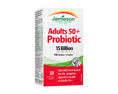 Jamieson Adult 50+ Probiotic Complex - 15 Billion Active Cells - 30s
