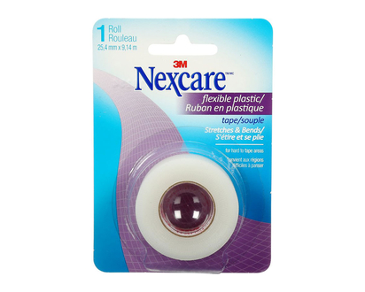 3M Nexcare Flexible Plastic Clear Tape - 25.4mm x 9.14m