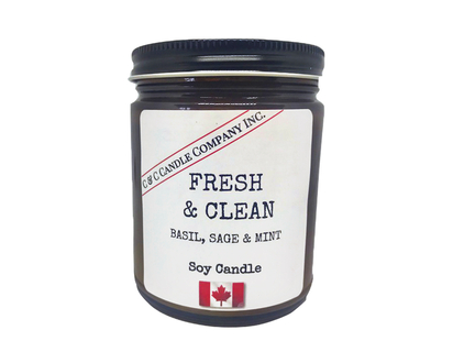 Cozy Candle Soy Candle - Fresh & Clean - 9oz